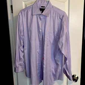 Joseph Banks mauve traditional dress shirt in good condition. 16.5 34